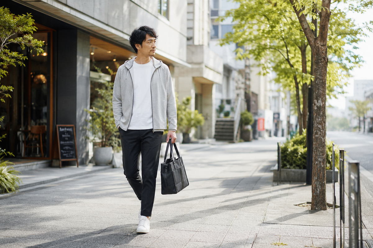 アスレジャーコーデ メンズ向け｜40代が品よく着こなす4つのコーデ例