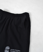 アスレジャーブランド Engross（エングロス）のSweat Shorts（スウェットショーツ）ブラック 平置き画像 ポケット