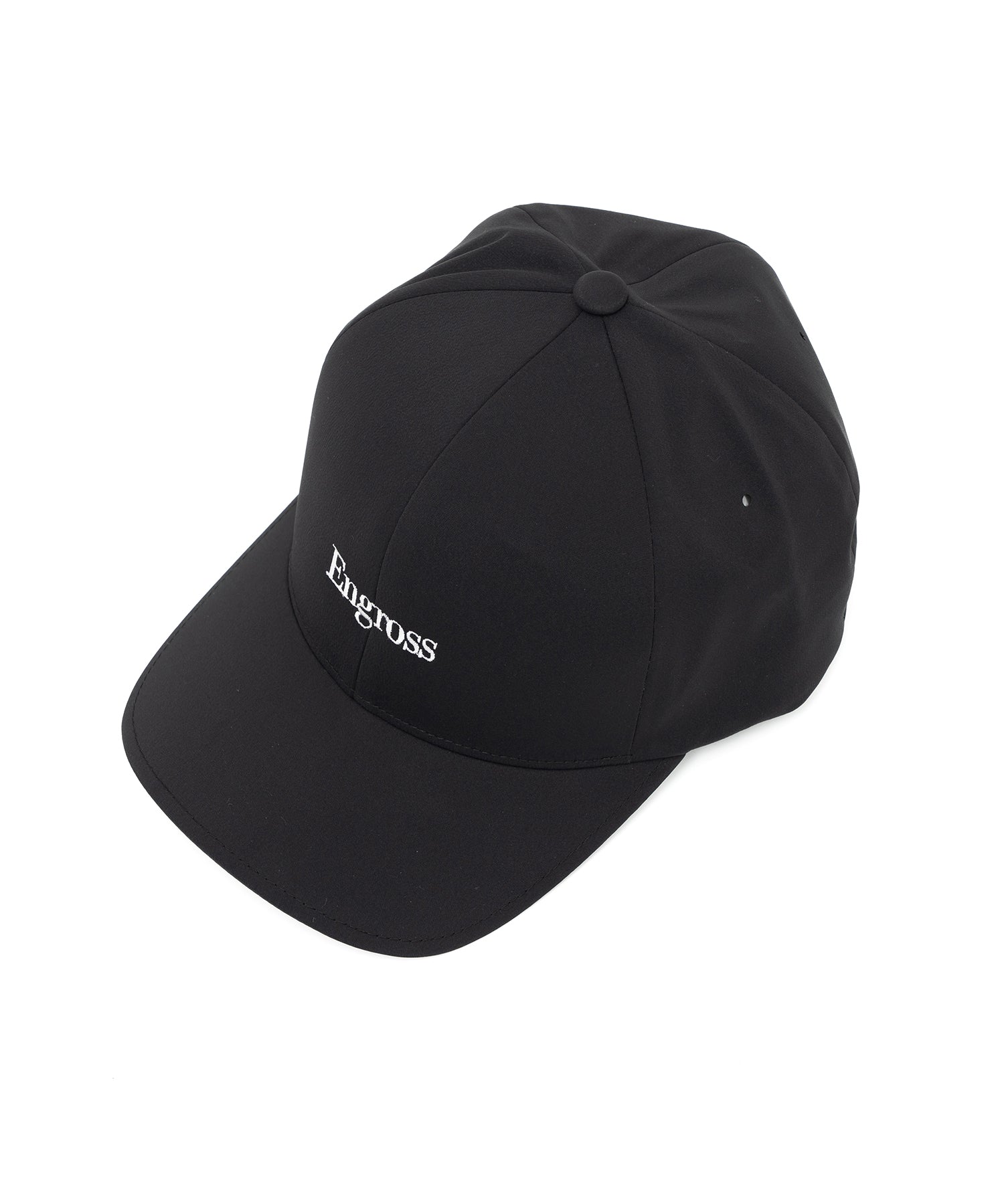 アスレジャーブランド Engross（エングロス）のFLEXFIT DELTA Logo Embroidery Cap（ロゴ刺繍キャップ）ブラック アイテム画像
