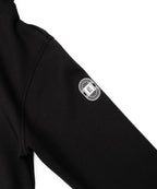アスレジャーブランド Engross（エングロス）のMidweight Zip Up Hoodie（ミッドウェイトジップアップパーカー）ブラック 平置きアイテム画像