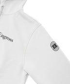 アスレジャーブランド Engross（エングロス）のMidweight Zip Up Hoodie（ミッドウェイトジップアップパーカー）グレー 平置きアイテム画像