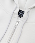 アスレジャーブランド Engross（エングロス）のMidweight Zip Up Hoodie（ミッドウェイトジップアップパーカー）グレー 平置きアイテム画像