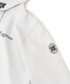 アスレジャーブランド Engross（エングロス）のLightweight Zip Up Hoodie（ライトウェイトジップアップパーカー）グレー 平置きアイテム画像