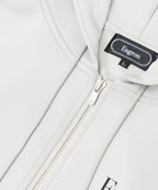 アスレジャーブランド Engross（エングロス）のLightweight Zip Up Hoodie（ライトウェイトジップアップパーカー）グレー 平置きアイテム画像