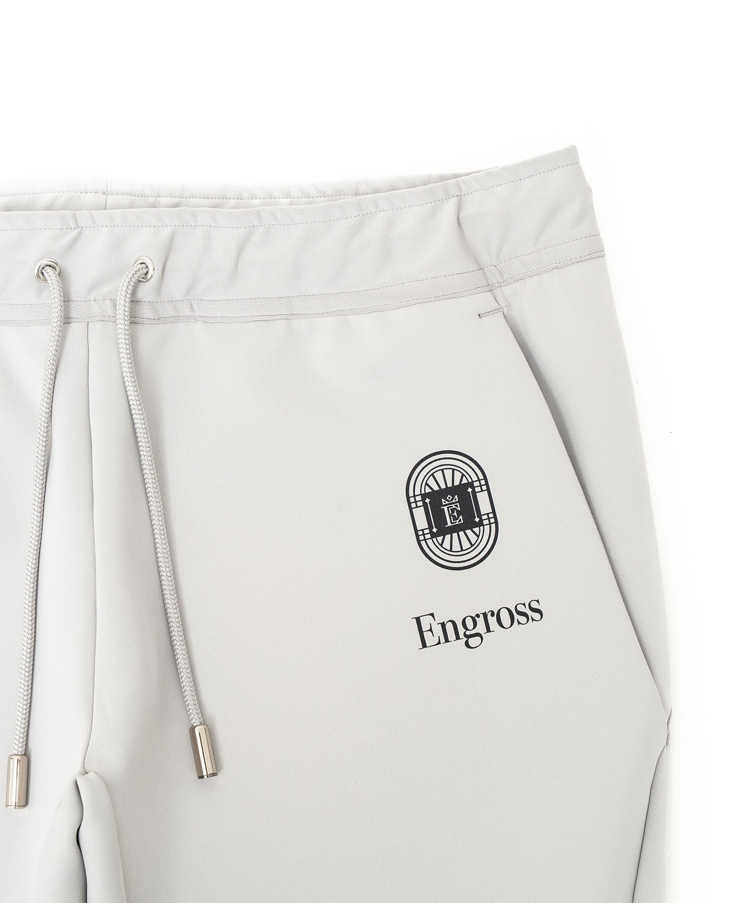 アスレジャーブランド Engross（エングロス）のLightweight Long Pants（ライトウェイトロングパンツ）グレー 平置きアイテム画像