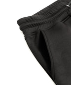アスレジャーブランド Engross（エングロス）のLogo Half Pants（ロゴハーフパンツ）ブラック 平置きアイテム画像