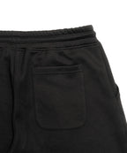 アスレジャーブランド Engross（エングロス）のLogo Half Pants（ロゴハーフパンツ）ブラック 平置きアイテム画像