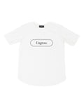 アスレジャーブランド Engross（エングロス）のTrack Logo T-shirt（トラックロゴTシャツ）ホワイト 平置きアイテム画像