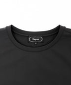 アスレジャーブランド Engross（エングロス）のDouble Logo T-shirt（ダブルロゴTシャツ）ブラック 平置きアイテム画像