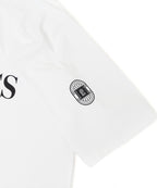 アスレジャーブランド Engross（エングロス）のDouble Logo T-shirt（ダブルロゴTシャツ）ホワイト 平置きアイテム画像