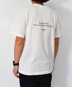 アスレジャーブランド Engross（エングロス）のJapanese Crafted Cotton T-shirt（日本製コットンTシャツ）ホワイト モデル着用イメージ