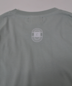 アスレジャーブランド Engross（エングロス）のOrganic Cotton Long Sleeve T-shirt（オーガニックコットンロングスリーブTシャツ）ライトグリーン ロゴ