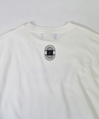 アスレジャーブランド Engross（エングロス）のOrganic Cotton Long Sleeve T-shirt（オーガニックコットンロングスリーブTシャツ）ホワイト ロゴ